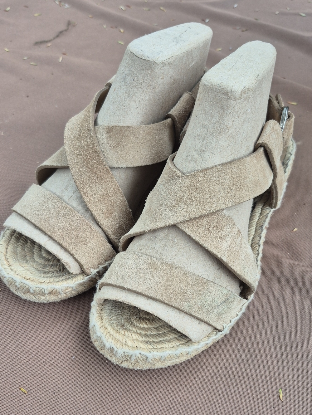Via Spiga Suede Espadrille Sandals